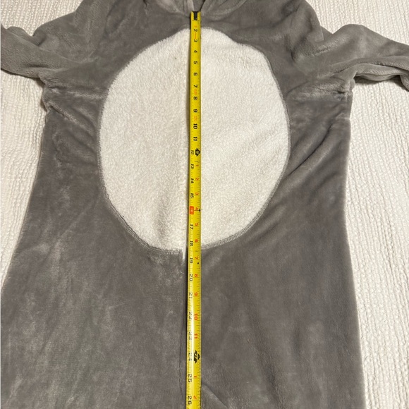 Forever 21 Soft & Cozy Gray and White Fleece PJ Koala Onesie - Picture 4 of 8